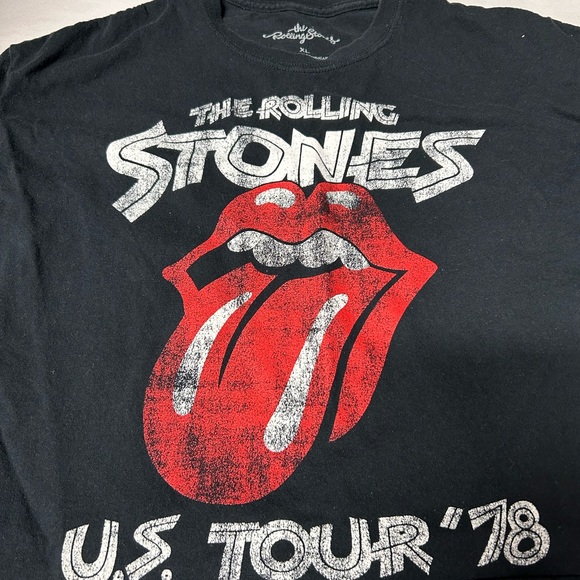 the Rolling Stones Tops - Rolling Stones World Tour 78 Cropped Tee Extra Large
